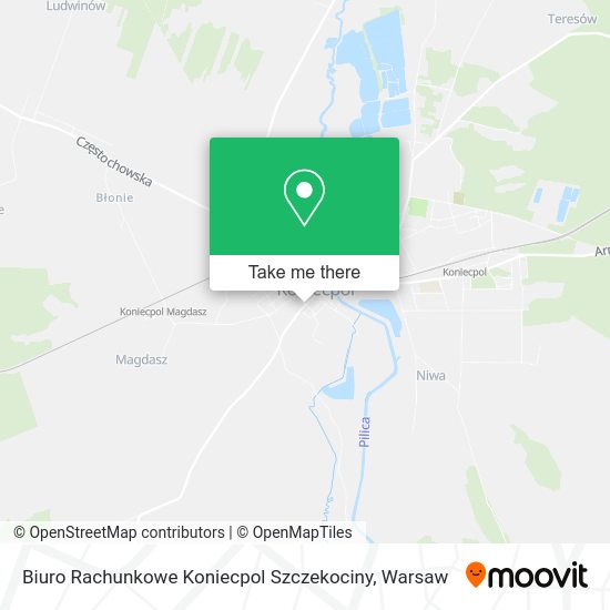 Biuro Rachunkowe Koniecpol Szczekociny map