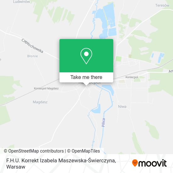 F.H.U. Korrekt Izabela Maszewska-Świerczyna map