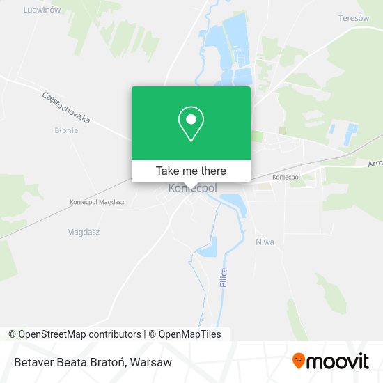 Betaver Beata Bratoń map