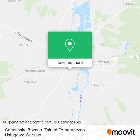 Garasińska Bożena. Zakład Fotograficzno - Usługowy map