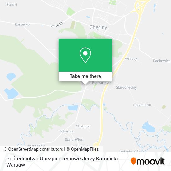 Pośrednictwo Ubezpieczeniowe Jerzy Kamiński map