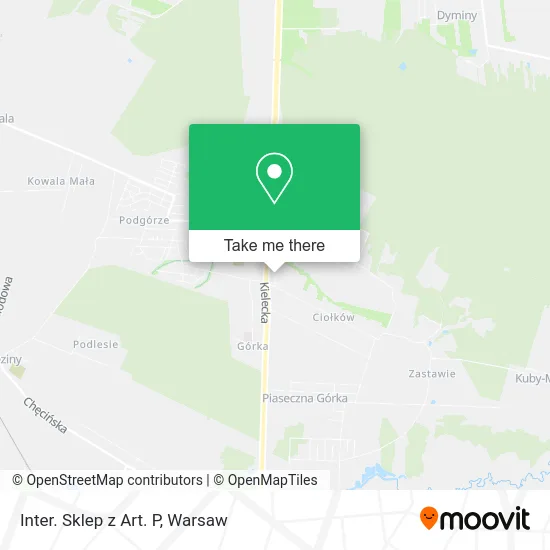 Карта Inter. Sklep z Art. P