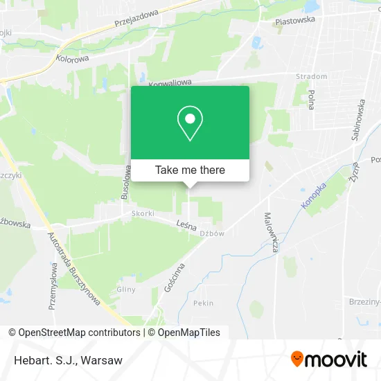 Карта Hebart. S.J.