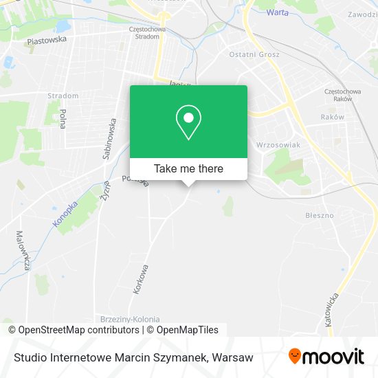 Studio Internetowe Marcin Szymanek map