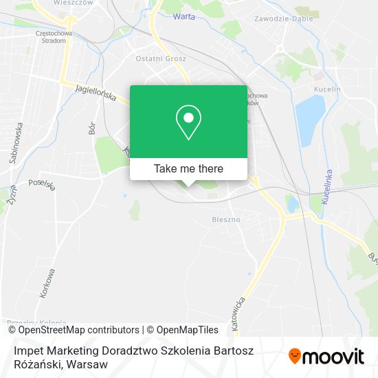 Impet Marketing Doradztwo Szkolenia Bartosz Różański map