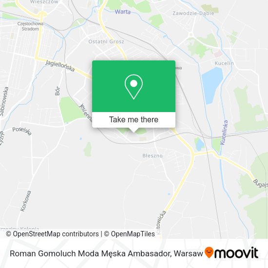 Roman Gomoluch Moda Męska Ambasador map