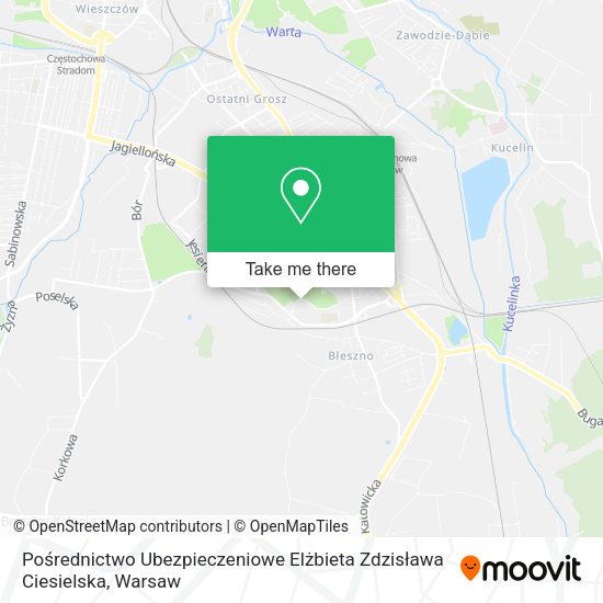 Pośrednictwo Ubezpieczeniowe Elżbieta Zdzisława Ciesielska map