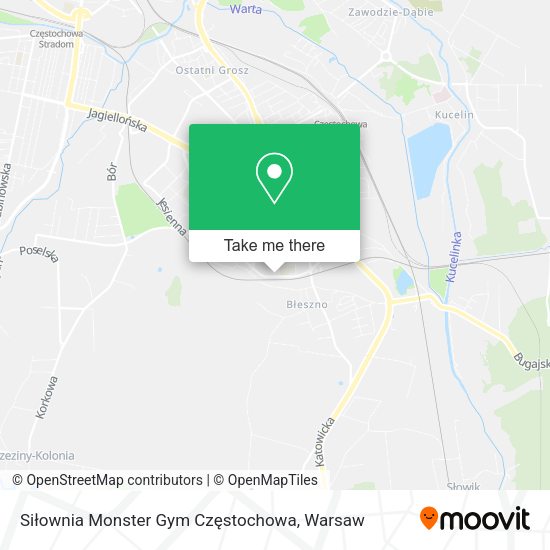 Siłownia Monster Gym Częstochowa map