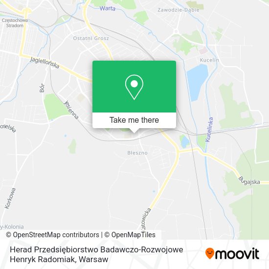 Herad Przedsiębiorstwo Badawczo-Rozwojowe Henryk Radomiak map