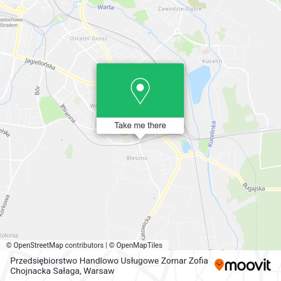 Przedsiębiorstwo Handlowo Usługowe Zomar Zofia Chojnacka Sałaga map