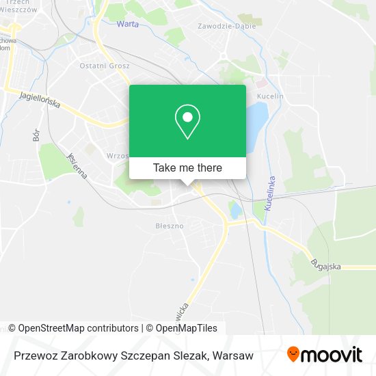 Przewoz Zarobkowy Szczepan Slezak map