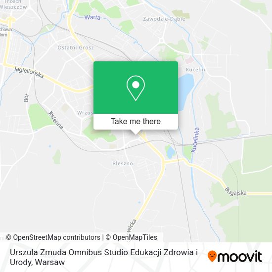 Urszula Zmuda Omnibus Studio Edukacji Zdrowia i Urody map