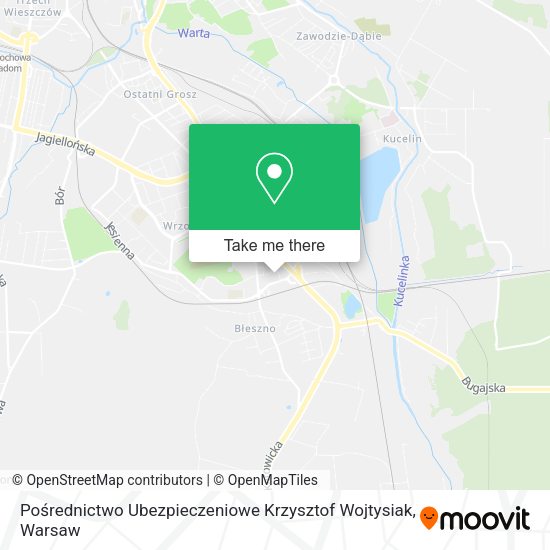 Pośrednictwo Ubezpieczeniowe Krzysztof Wojtysiak map