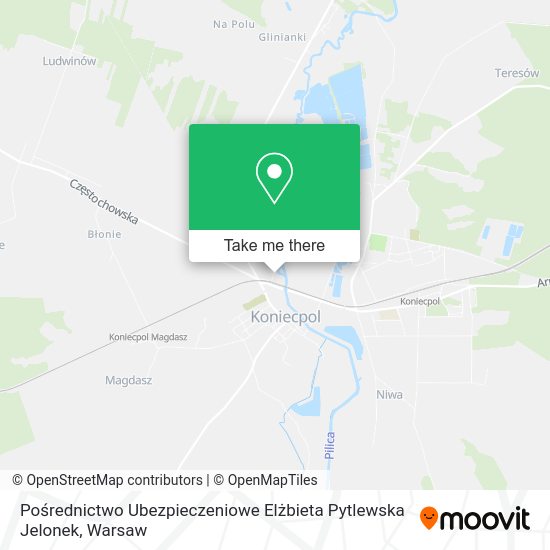 Pośrednictwo Ubezpieczeniowe Elżbieta Pytlewska Jelonek map