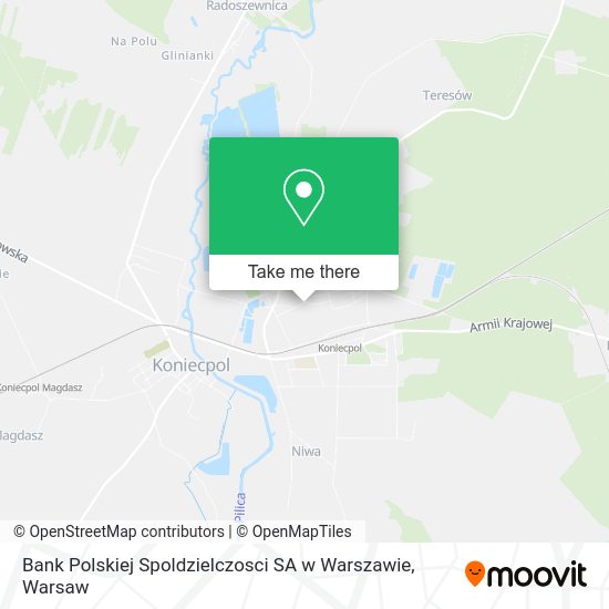 Bank Polskiej Spoldzielczosci SA w Warszawie map