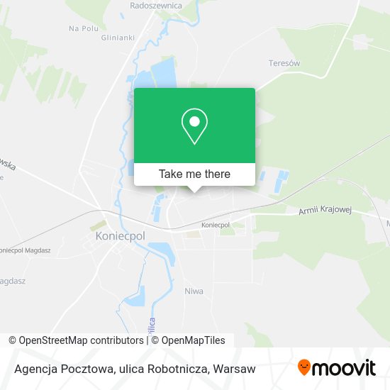 Agencja Pocztowa, ulica Robotnicza map