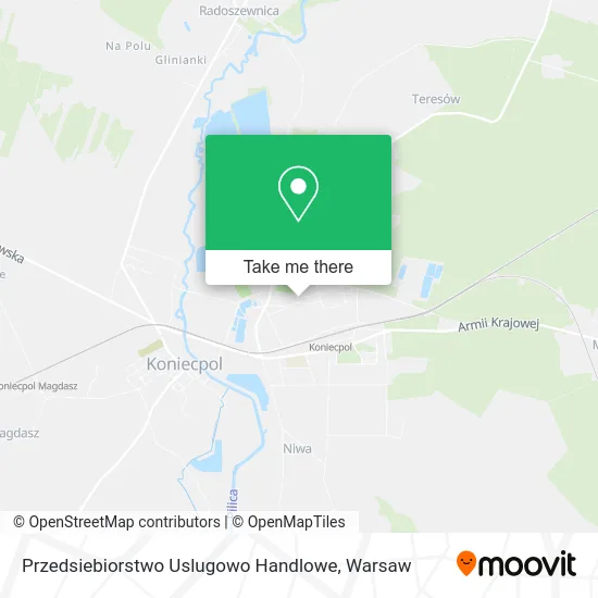 Карта Przedsiebiorstwo Uslugowo Handlowe