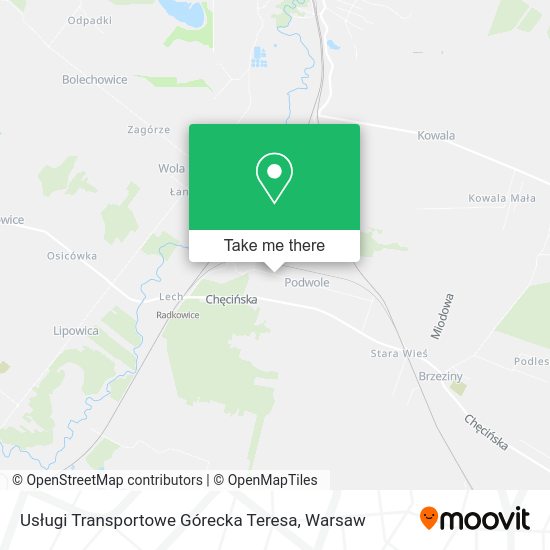 Usługi Transportowe Górecka Teresa map