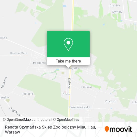 Renata Szymańska Sklep Zoologiczny Miau Hau map