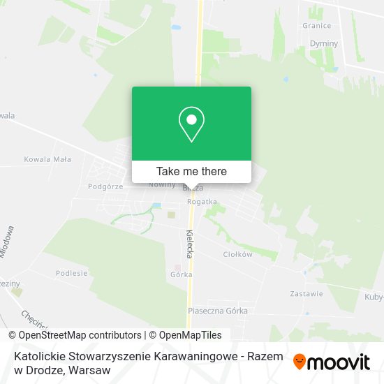 Katolickie Stowarzyszenie Karawaningowe - Razem w Drodze map