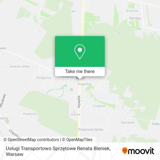 Usługi Transportowo Sprzętowe Renata Bieniek map