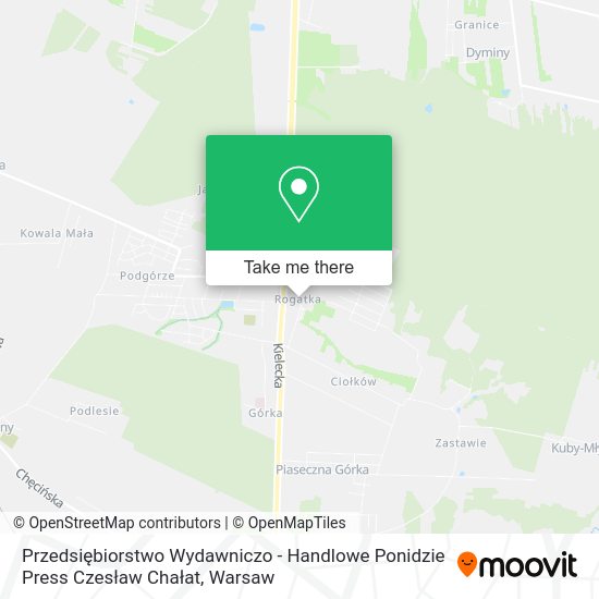 Przedsiębiorstwo Wydawniczo - Handlowe Ponidzie Press Czesław Chałat map