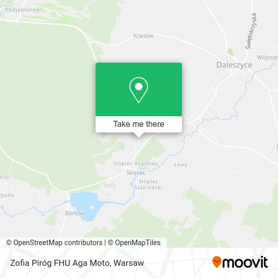 Zofia Piróg FHU Aga Moto map