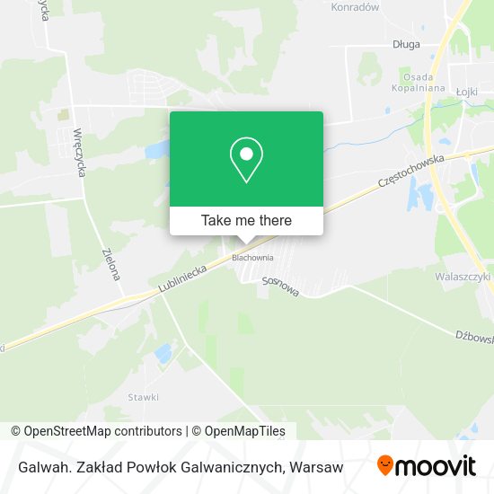 Galwah. Zakład Powłok Galwanicznych map