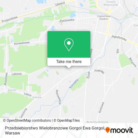 Przedsiebiorstwo Wielobranzowe Gorgol Ewa Gorgol map