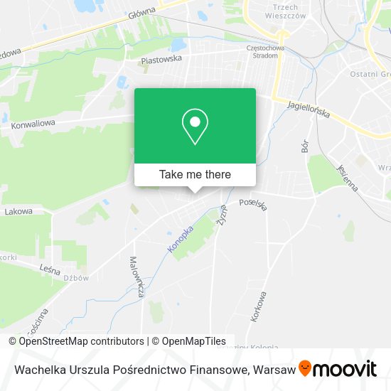 Wachelka Urszula Pośrednictwo Finansowe map