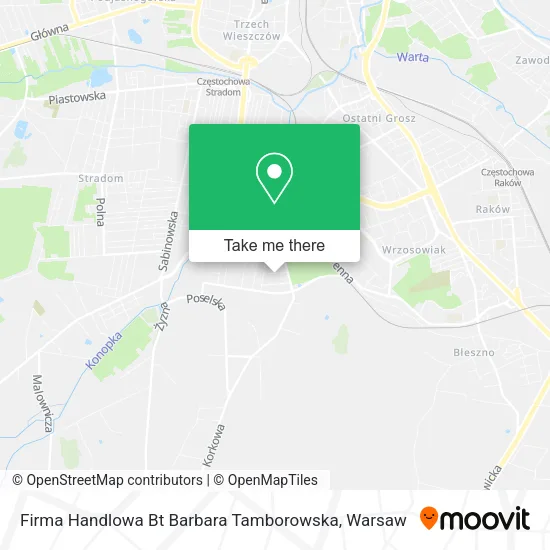 Карта Firma Handlowa Bt Barbara Tamborowska
