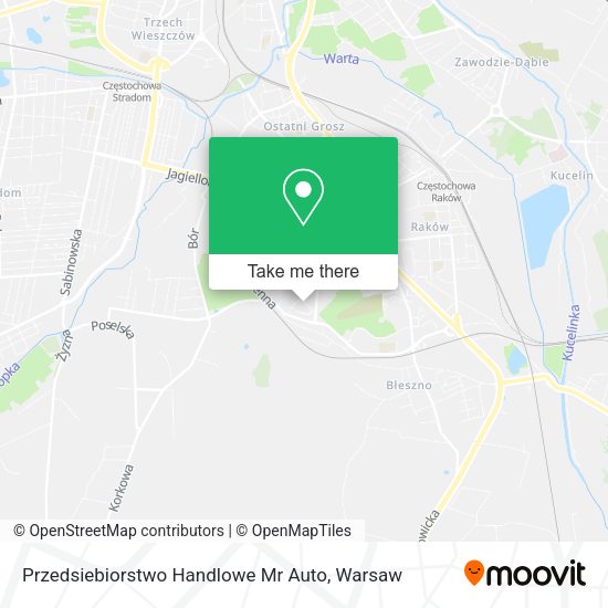 Przedsiebiorstwo Handlowe Mr Auto map