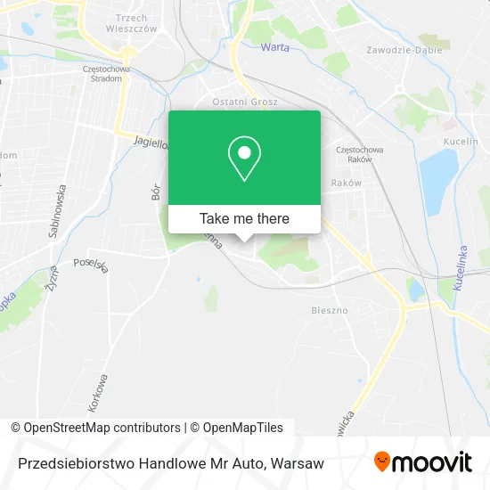 Карта Przedsiebiorstwo Handlowe Mr Auto
