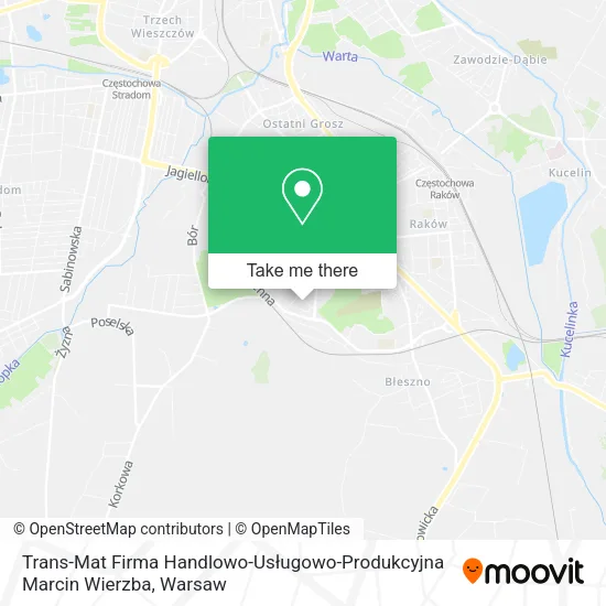 Trans-Mat Firma Handlowo-Usługowo-Produkcyjna Marcin Wierzba map