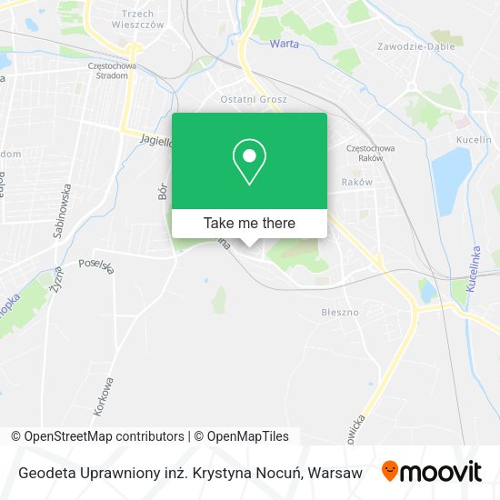 Geodeta Uprawniony inż. Krystyna Nocuń map