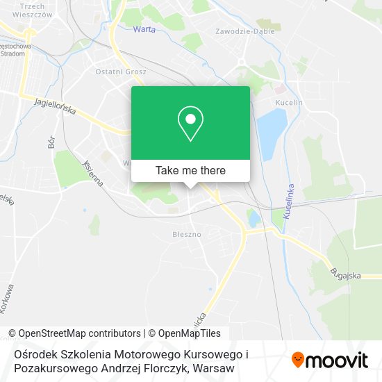 Ośrodek Szkolenia Motorowego Kursowego i Pozakursowego Andrzej Florczyk map