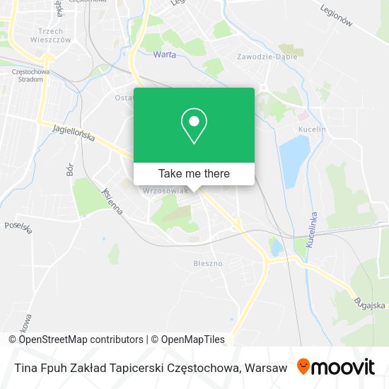 Tina Fpuh Zakład Tapicerski Częstochowa map