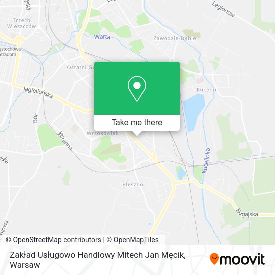 Zakład Usługowo Handlowy Mitech Jan Męcik map