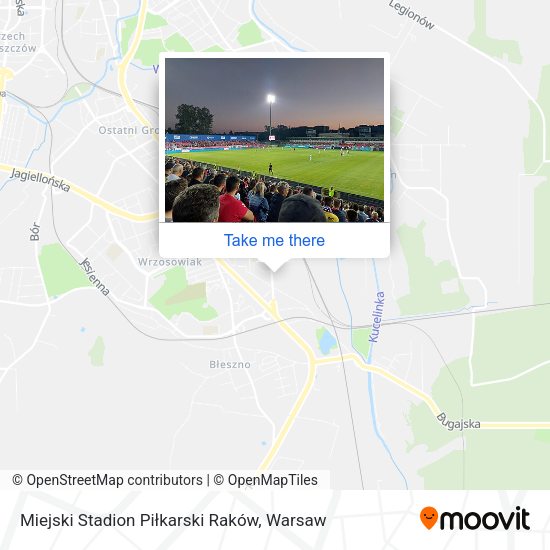 Miejski Stadion Piłkarski Raków map