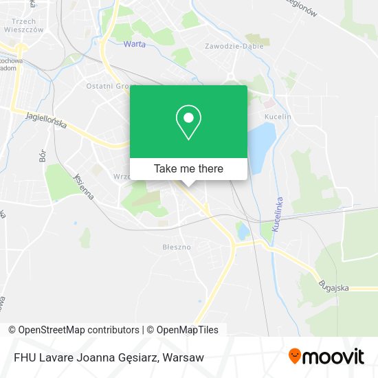 FHU Lavare Joanna Gęsiarz map