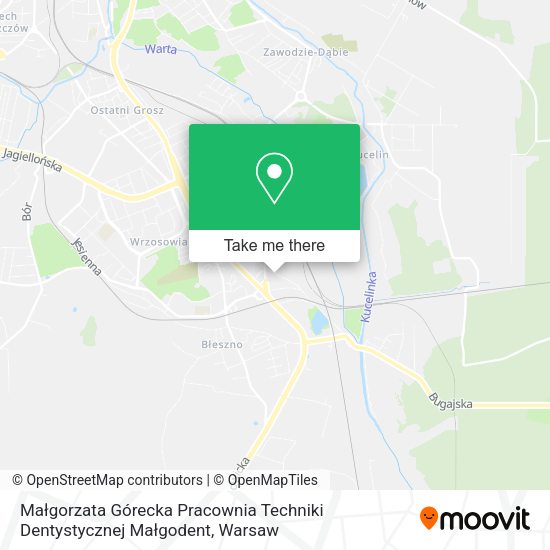 Małgorzata Górecka Pracownia Techniki Dentystycznej Małgodent map