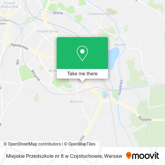 Miejskie Przedszkole nr 8 w Częstochowie map