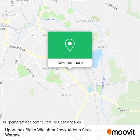 Upominek Sklep Wielobranżowy Aldona Sirek map