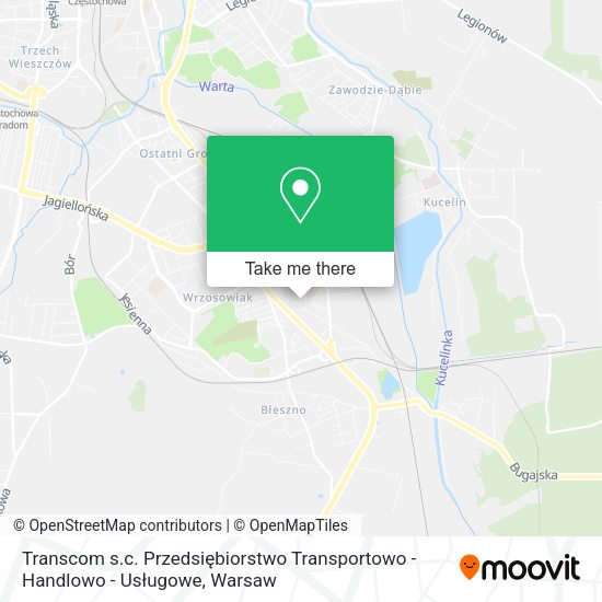 Transcom s.c. Przedsiębiorstwo Transportowo - Handlowo - Usługowe map