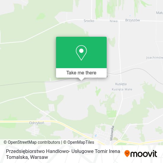 Przedsiębiorstwo Handlowo- Usługowe Tomir Irena Tomalska map