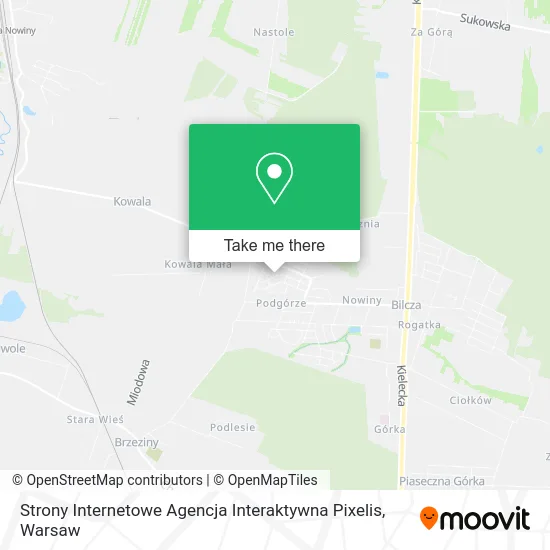 Карта Strony Internetowe Agencja Interaktywna Pixelis