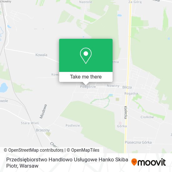 Przedsiębiorstwo Handlowo Usługowe Hanko Skiba Piotr map