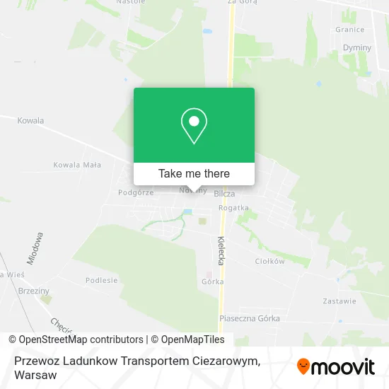 Карта Przewoz Ladunkow Transportem Ciezarowym