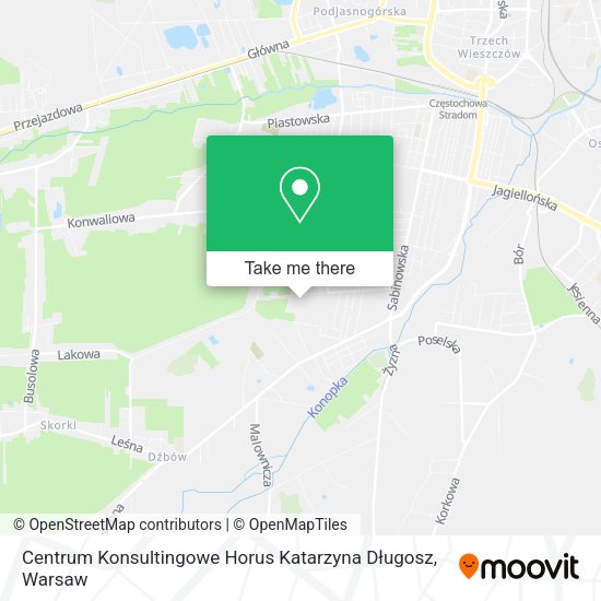 Centrum Konsultingowe Horus Katarzyna Długosz map