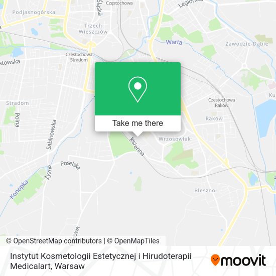 Instytut Kosmetologii Estetycznej i Hirudoterapii Medicalart map